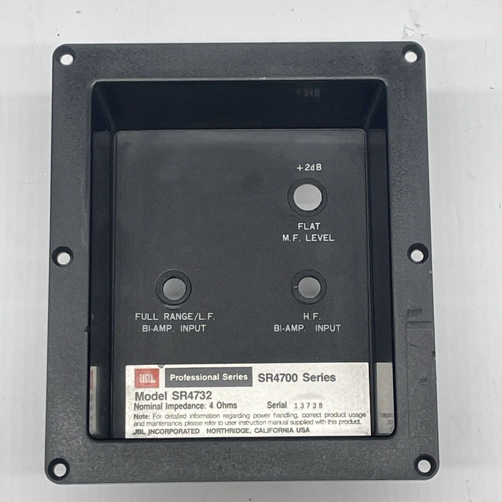 JBL SR4732 OEM Rear Input Terminal Cup Crossover Mount Back Panel Speaker Part